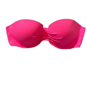 Victoria's Secret Hot Pink Bandeau Bikini Top